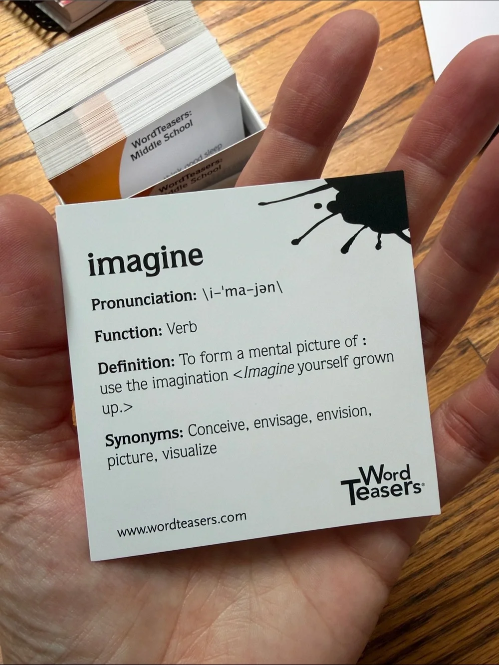Middle School Conversation Starters Deck - Orange